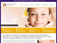 Tablet Screenshot of dermsarasota.com